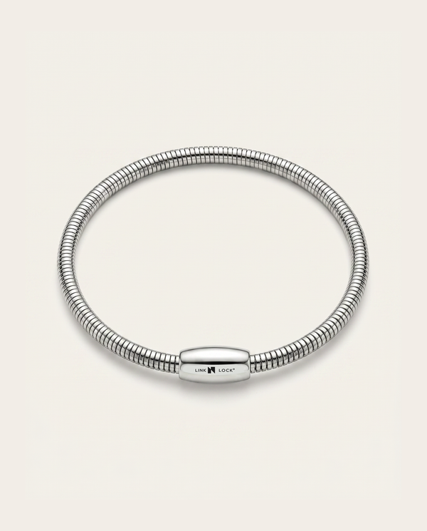 men's stainless steel snake chain bracelet