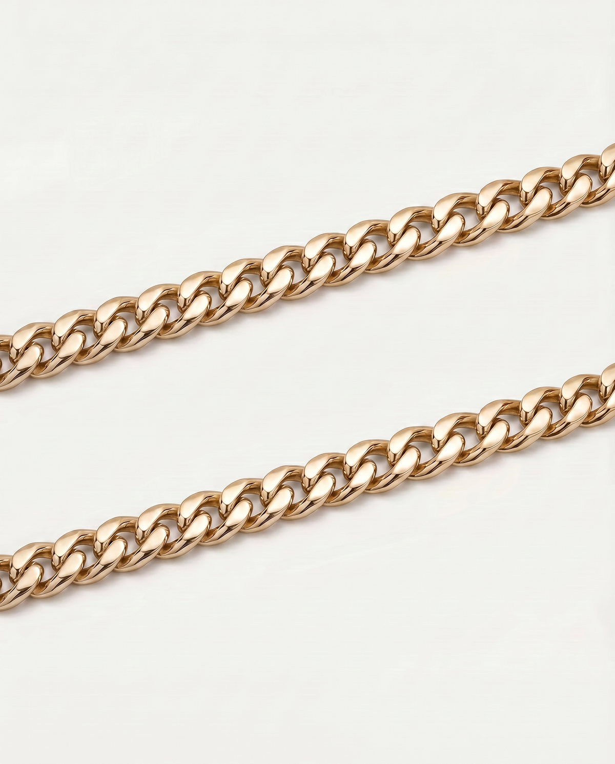 Men's 20-inch silver Cuban chain by