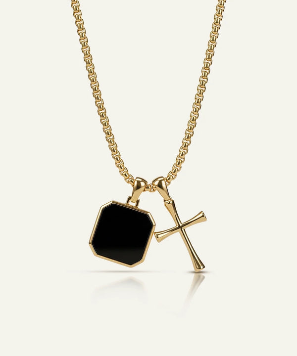 Cross & Tag Pendant