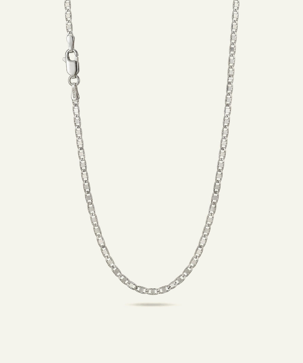 Men's 16-inch sterling silver Valentino chain by