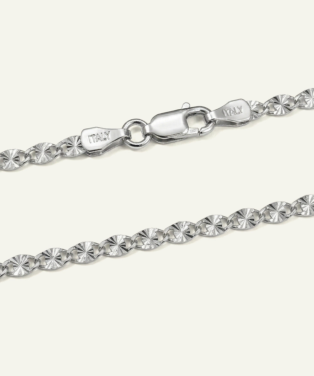 men's sterling silver Valentino D/C chain