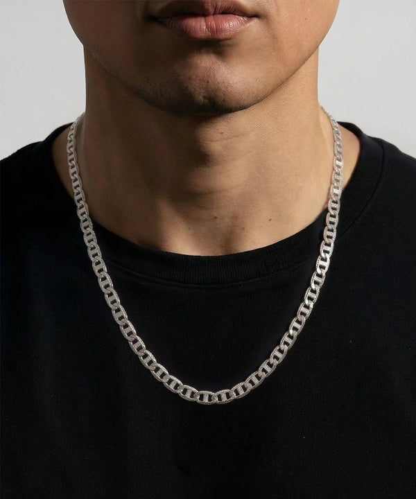 Men's 18-inch sterling silver Valentino chain by