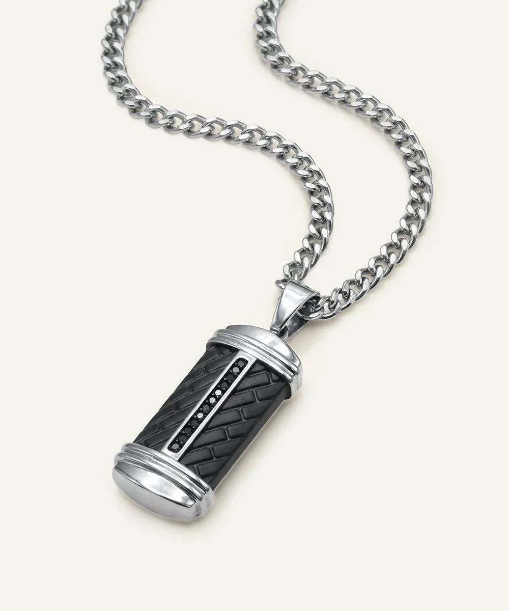 men's dog tag pendant from Valliani Jewelers