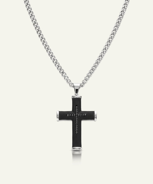 Cubic Zirconia Cross Pendant