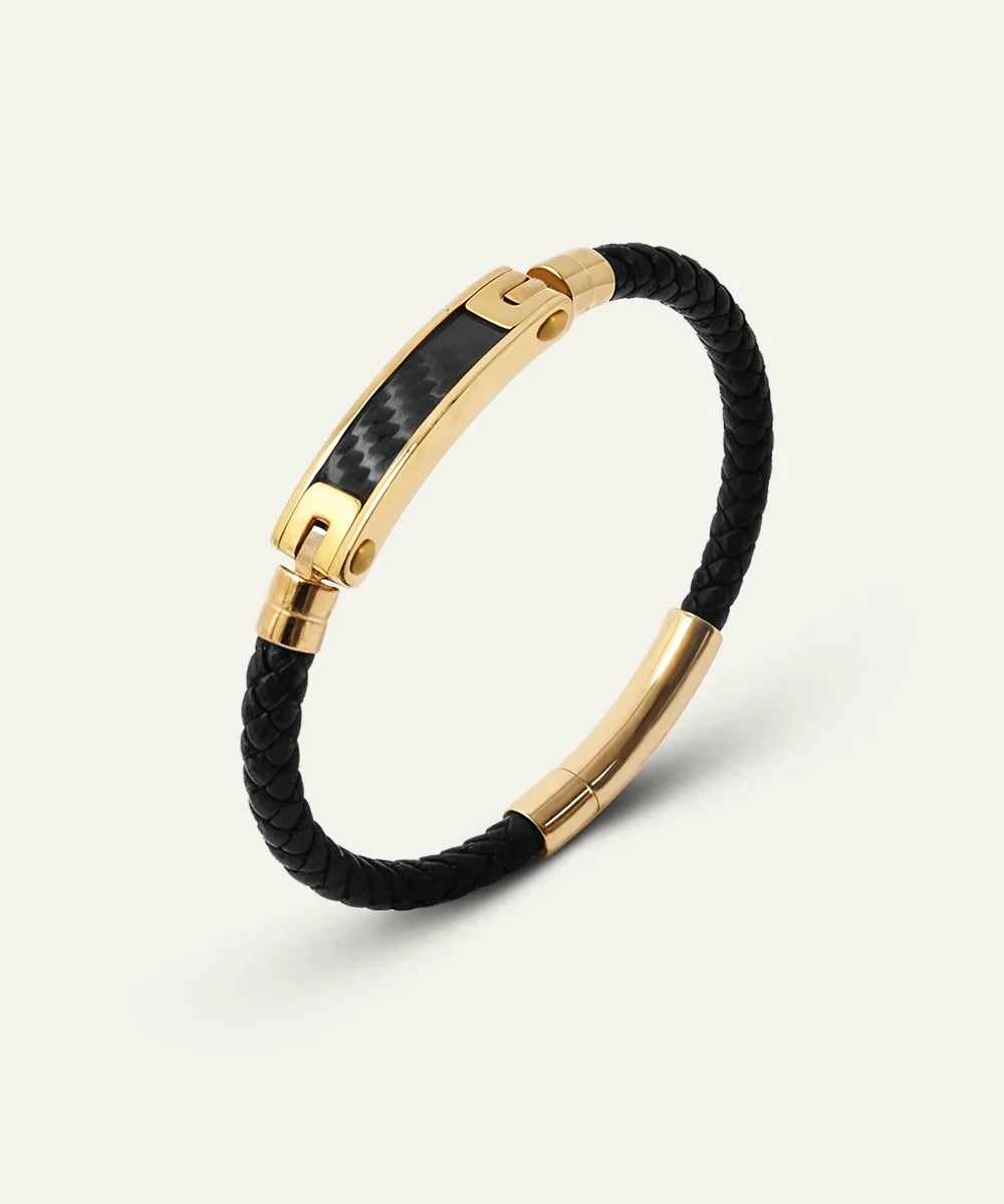 men's leather bracelet from Valliani Jewelers