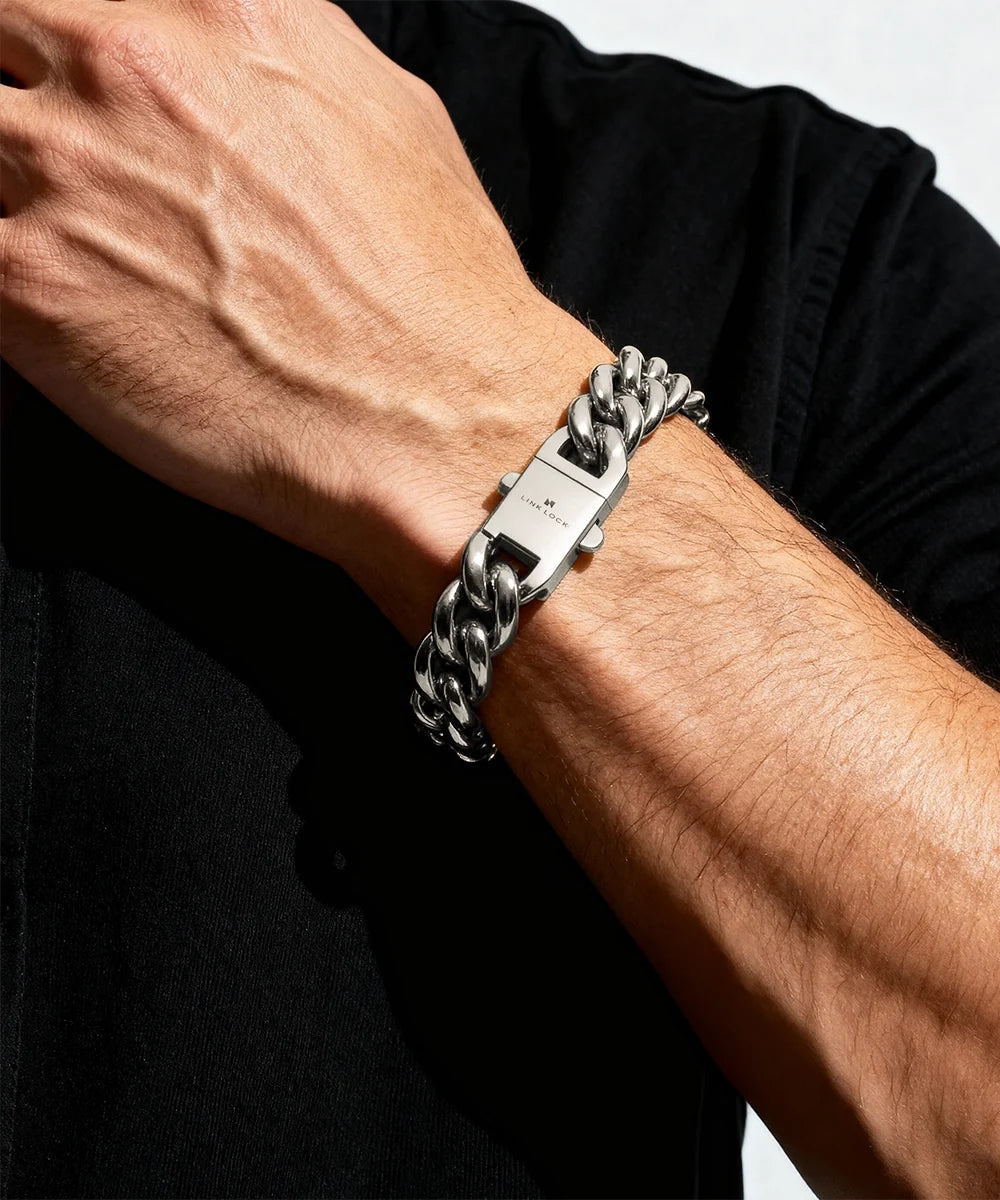 Men's 9-inch Cuban bracelet by