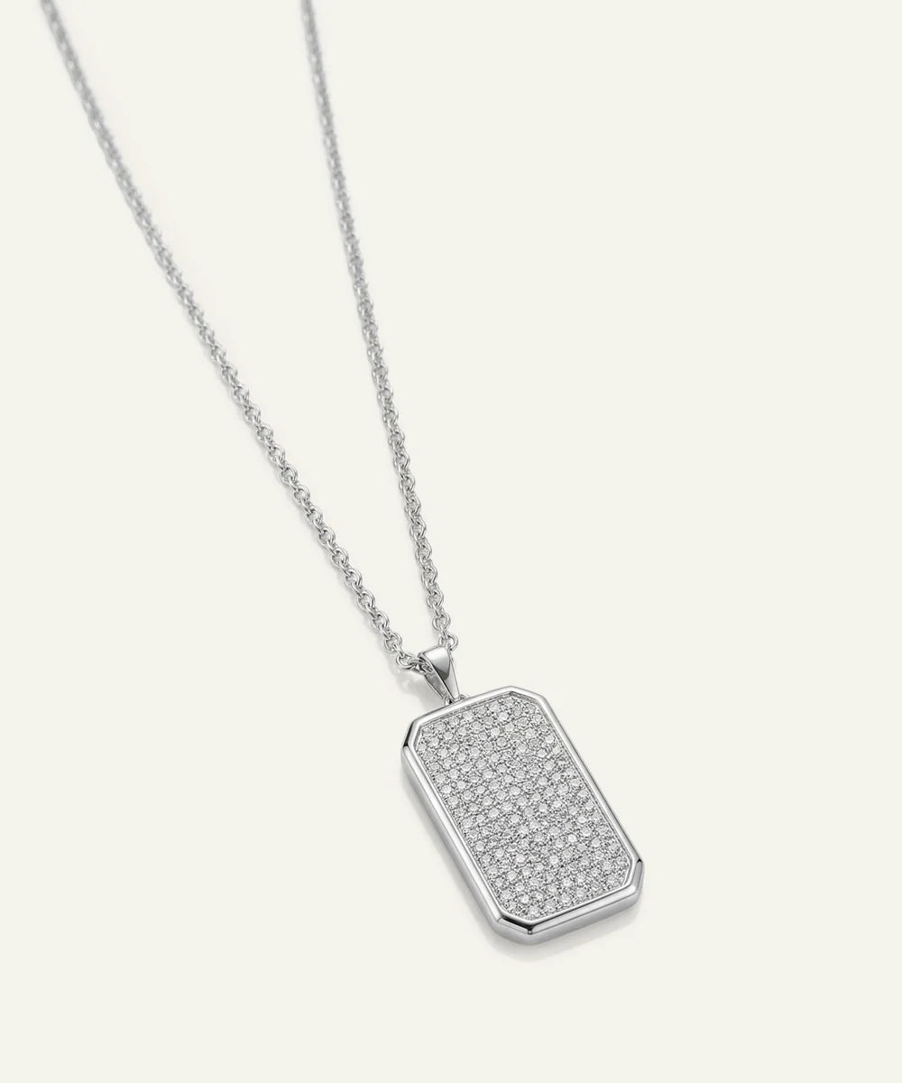 Men's lab-grown diamond pendant from Valliani Jewelers